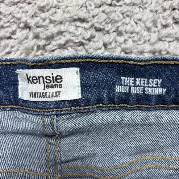 Kensie Jeans Womens 4 Vintage Luxe The Kelsey High Rise Skinny Raw Hem Stretch - Picture 2 of 5